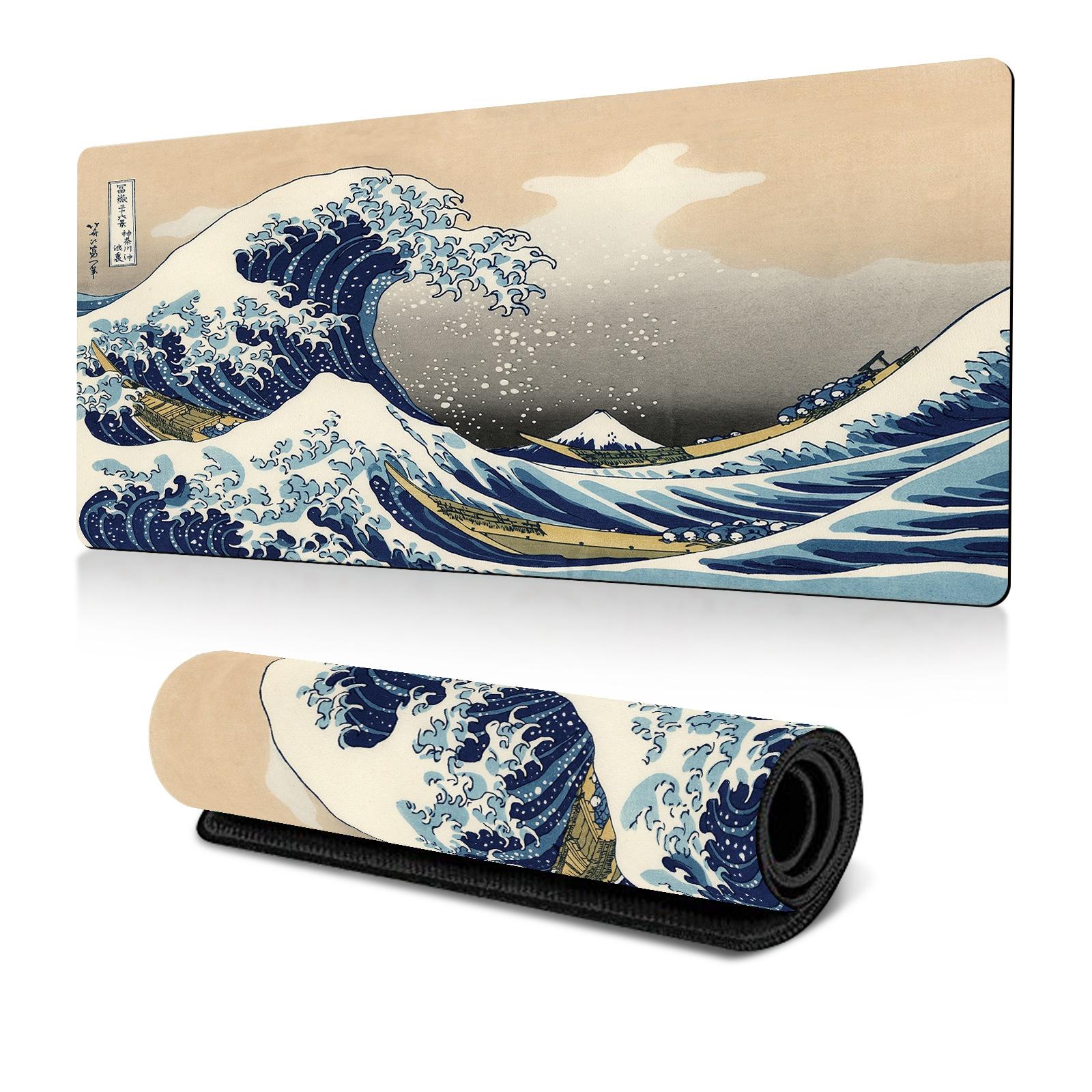 Non Slip Gaming Mouse Pad Big Wave Design - No.28 - 400X900X2Mm 10