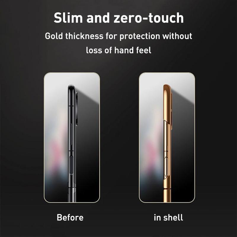 For Samsung Galaxy z Fold4 5G Foldable Lambskin Phone Case - Electroplated - Grey 5