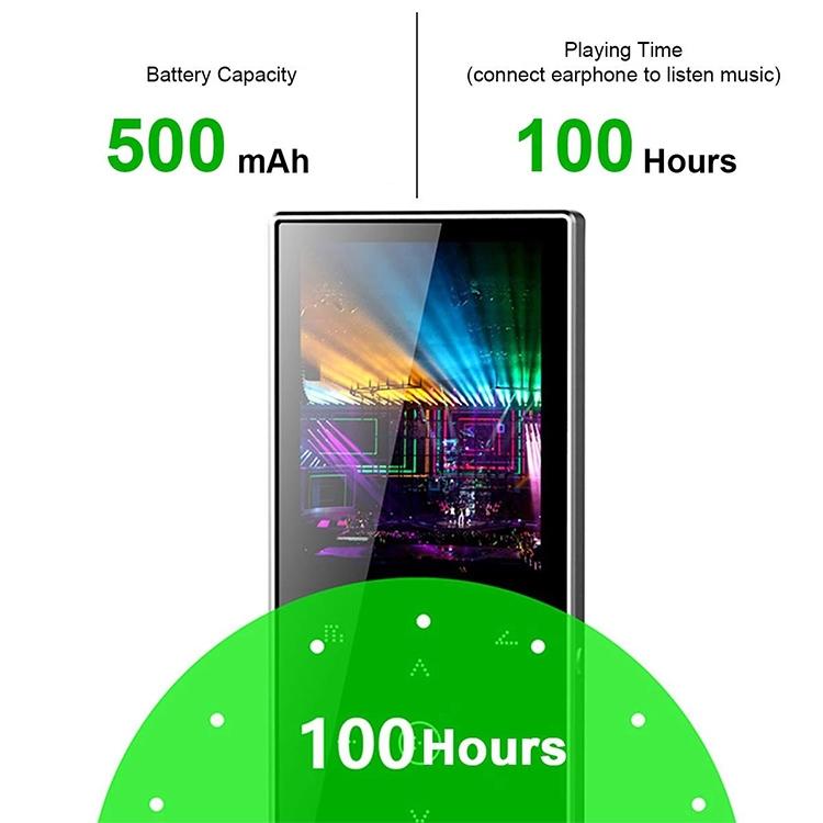 2.4 Inch Touch Mp4 / Mp3 Player 16Gb Memory Bluetooth E Book Alarm Timer - Silver Grey 13