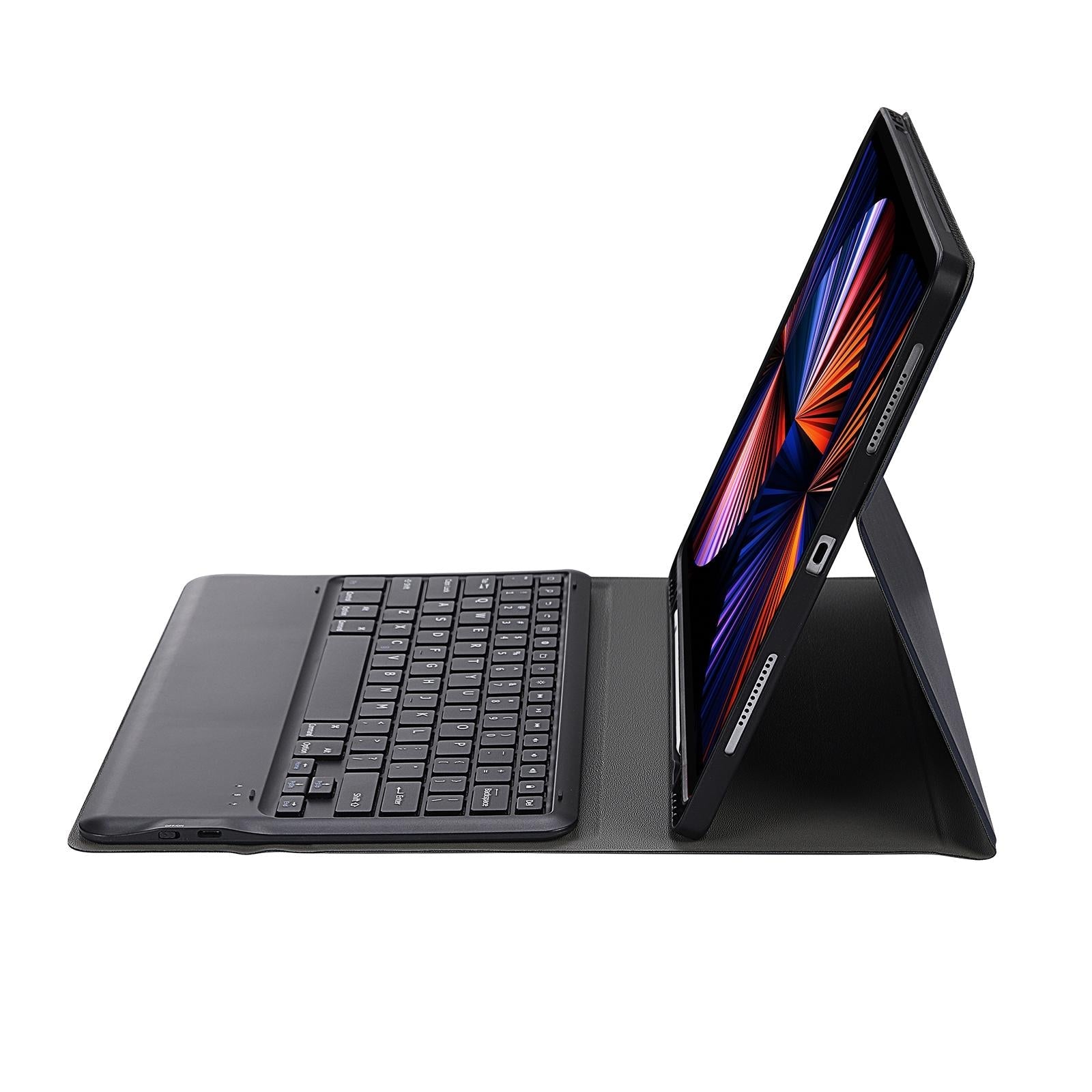 Ultra-Thin Detachable Bluetooth Keyboard Leather Case For Ipad Pro 12.9 2018 With Pen Slot - Dark Blue 3