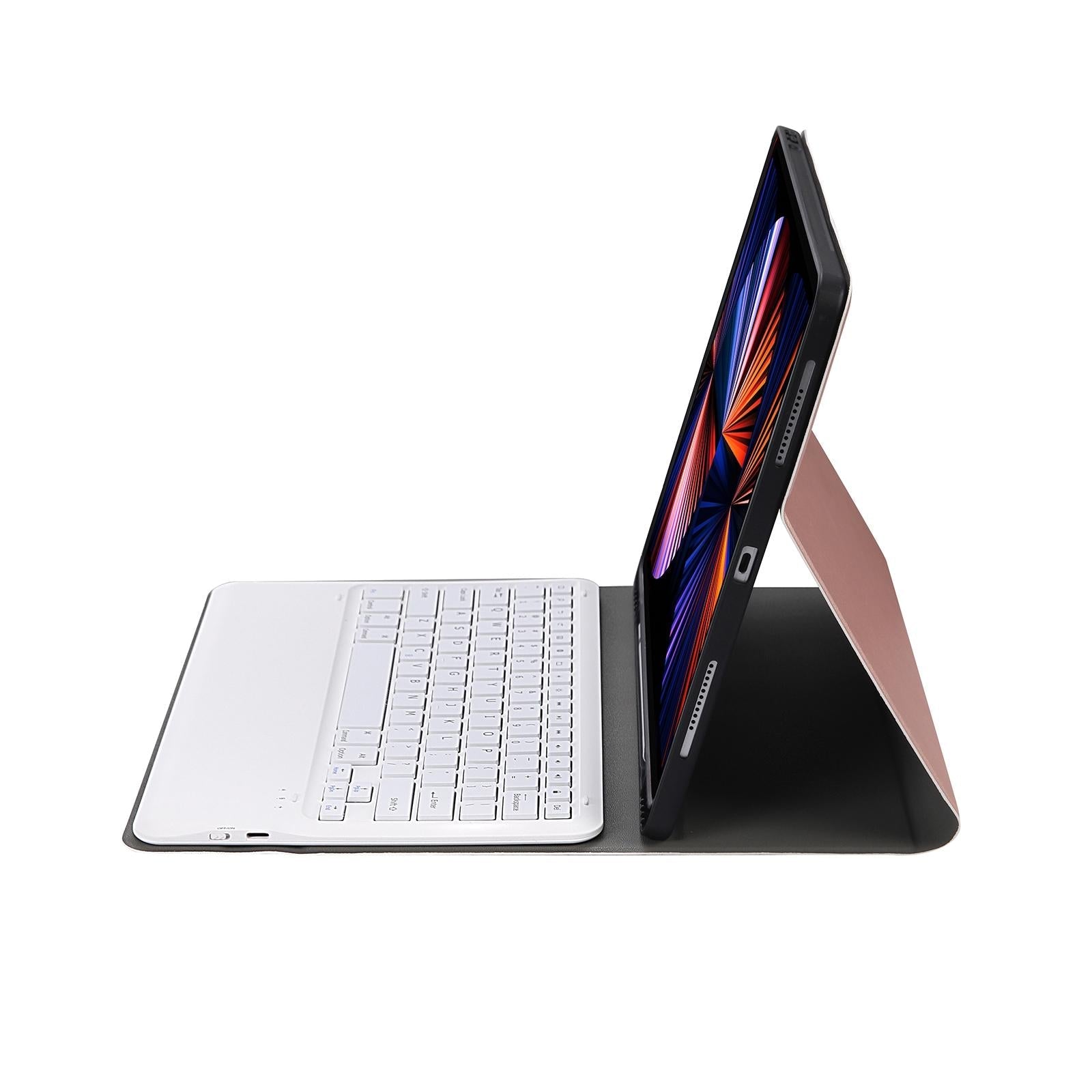 Ultra-Thin Detachable Bluetooth Keyboard Leather Case For Ipad Pro 12.9 2018 With Pen Slot - Dark Blue 10