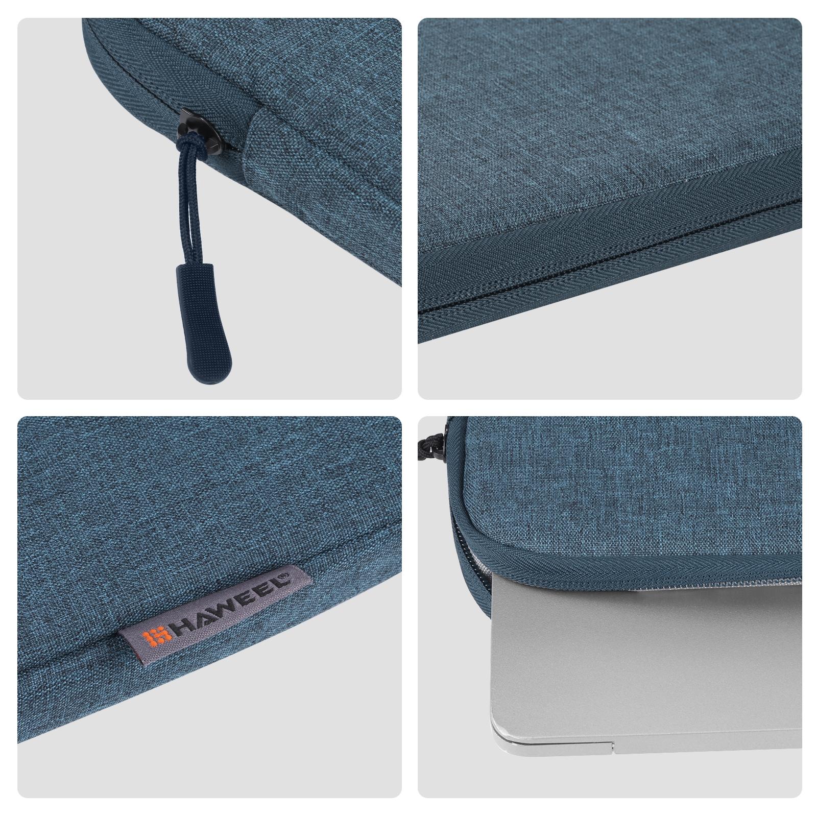 15-16.7 Inch Laptop Briefcase Bag with Zipper for 16 Inch Sleeve - Dark Blue 11