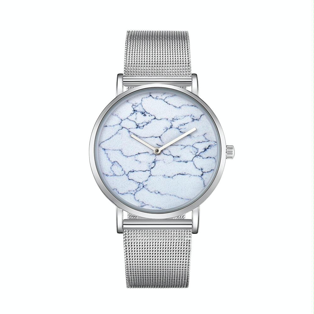 Stylish Men Quartz Watch with Stainless Steel Band - Round Dial Silver Alloy Case - Wa0736D 7