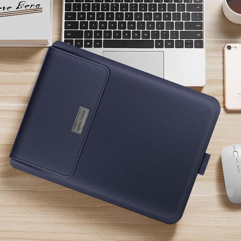 Universal Waterproof Laptop Bag Set With Handle Stand Pen Holder Winders Mouse & Charger Bags - Dark Blue 3
