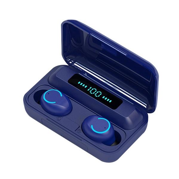 Wireless Noise-cancelling Earbuds with Charging Case - Dark Blue 15