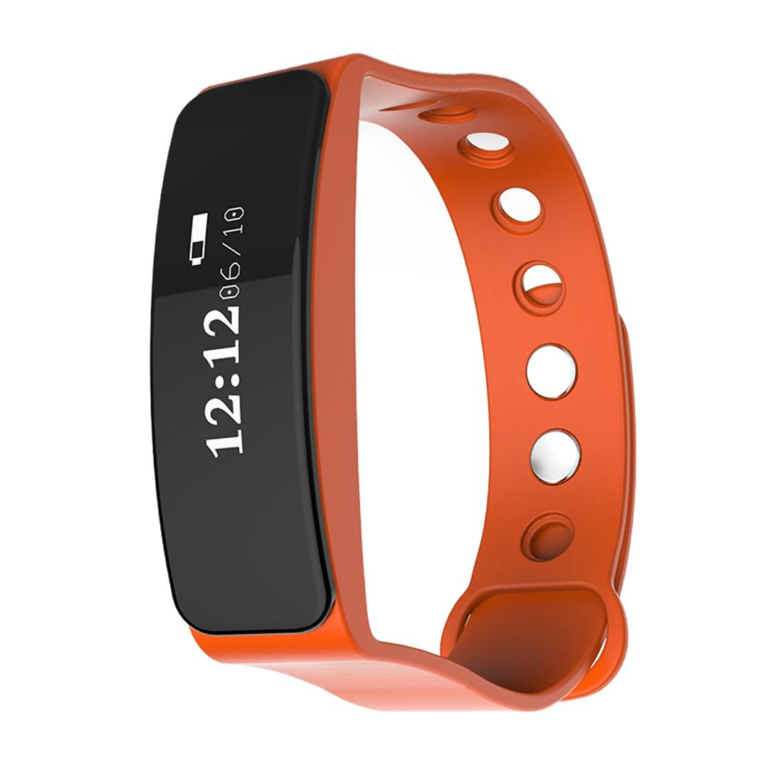 Waterproof Oled Bluetooth Smart Bracelet With Pedometer And Remote Capture For Android / Ios - Orange 3