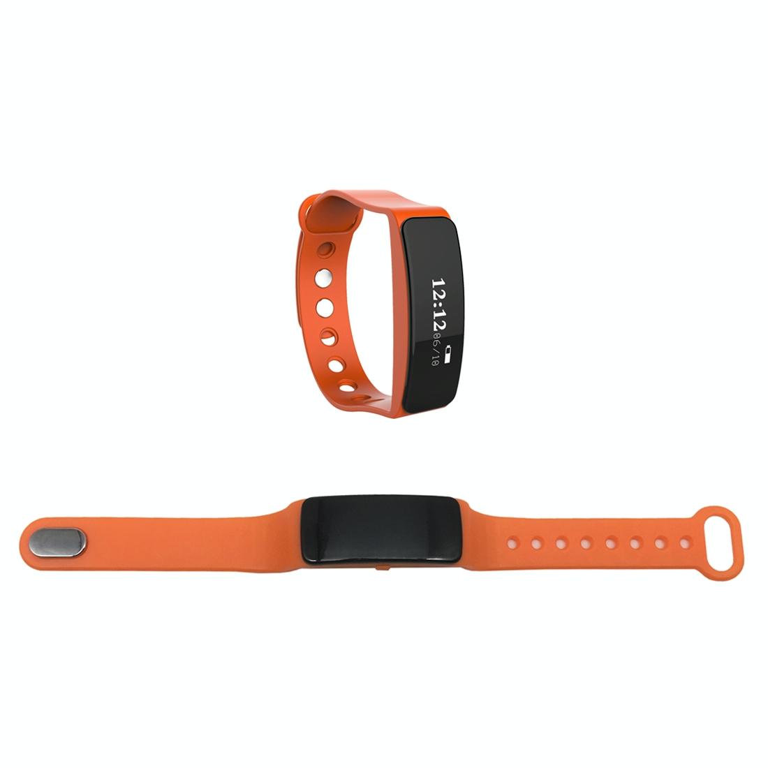 Waterproof Oled Bluetooth Smart Bracelet With Pedometer And Remote Capture For Android / Ios - Orange 4
