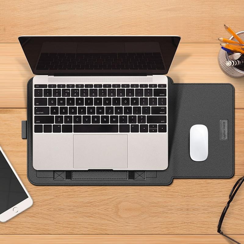 11 / 12 Inch 4-in-1 Computer Bracket Liner and Storage Bag - Gray 10