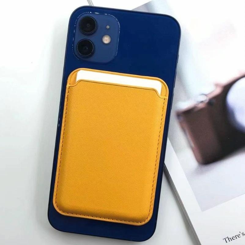 Magsafe Leather Card Case For Iphone Dark Night Green 8