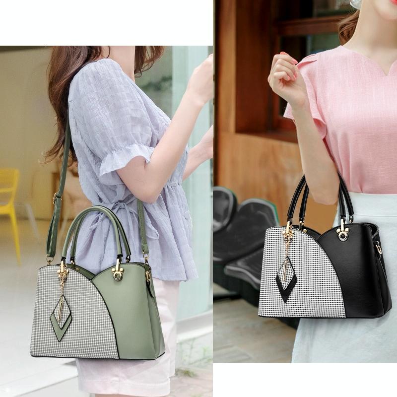 Spacious Texture Handbag - Large Capacity - Pink 8