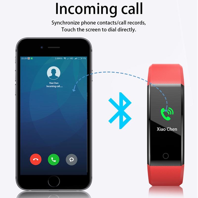 Fitness Tracker With Heart Rate And Blood Pressure Monitoring - Dark Blue 14