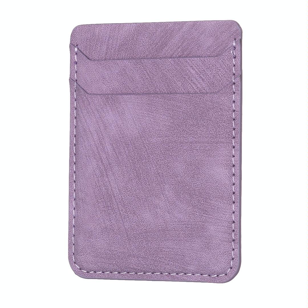 Frosted Card Bag Sticker For Mobile Phones - Purple