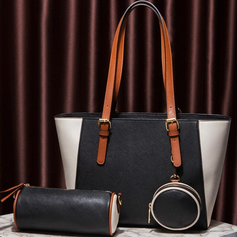 Large Capacity 3-in-1 Fashion Handbag for Women - Brown 15