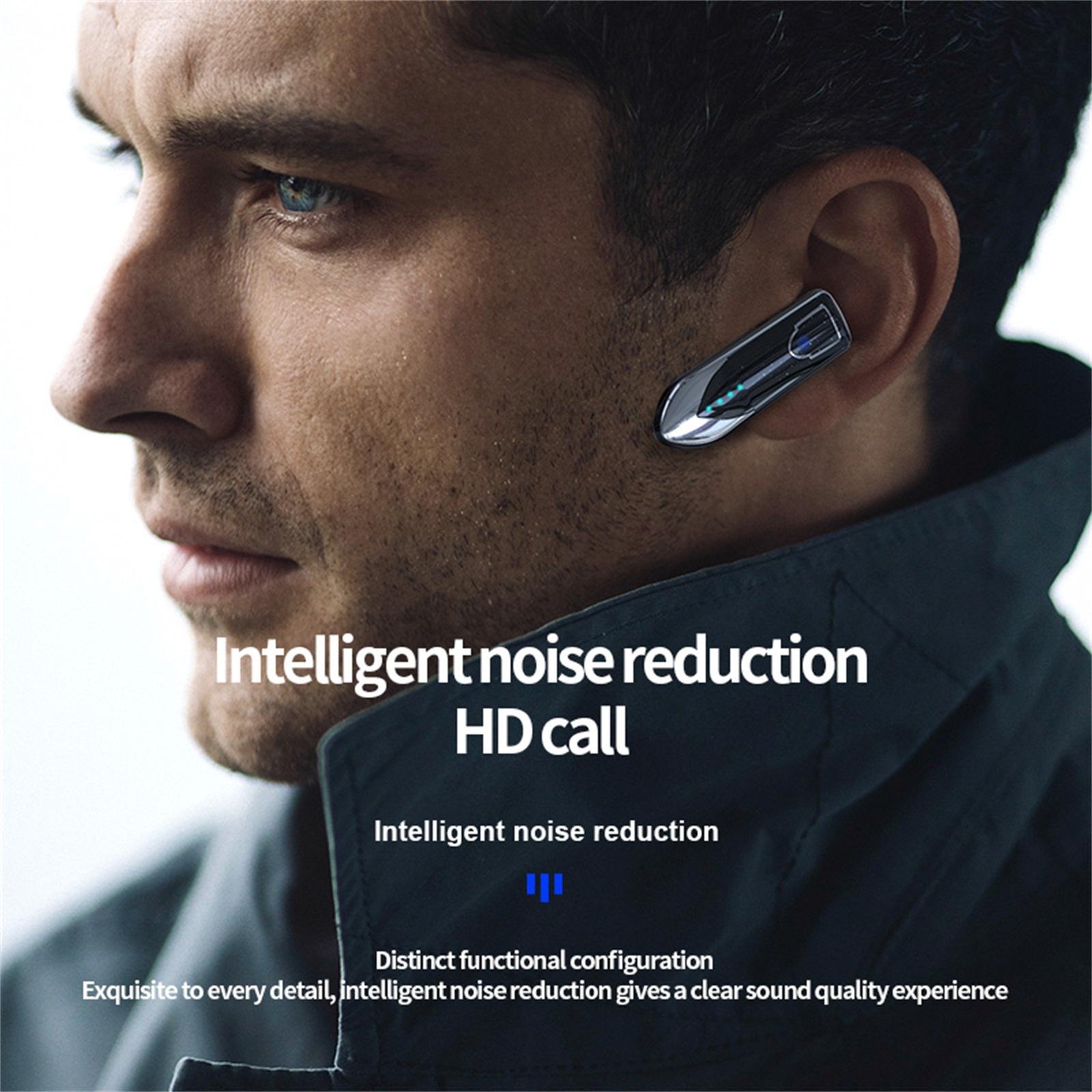 Business Style Bluetooth 5.0 Earphone with Touch Switch - Pink 4