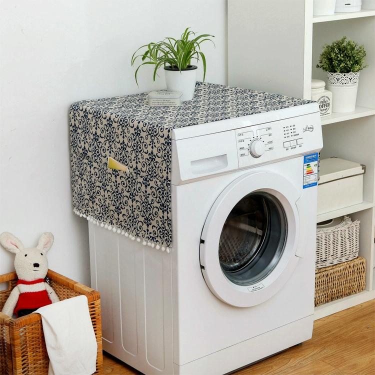 Kitchen Refrigerator and Washing Machine Dustproof Cover - 55x130cm - Dandelion 9