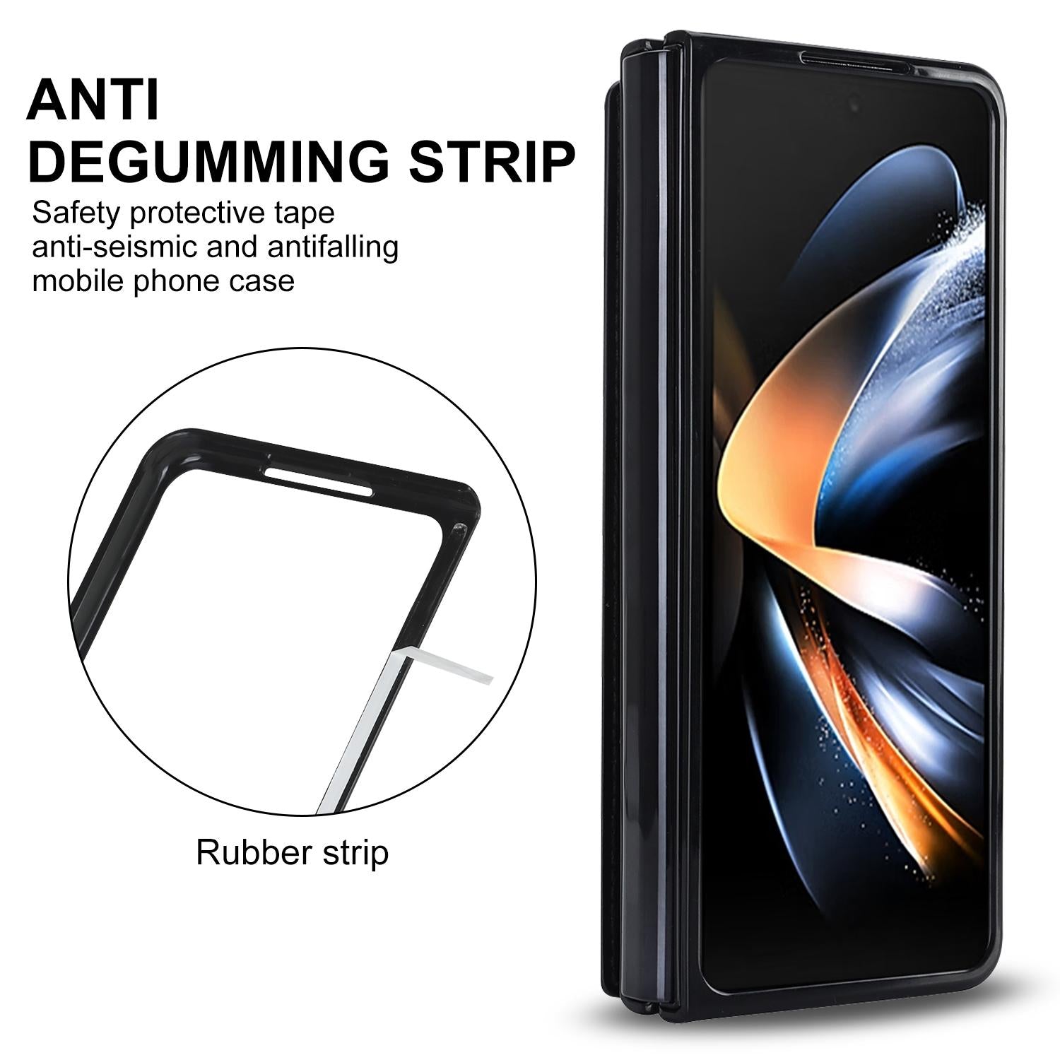 For Samsung Galaxy Z Fold4 5G Double Buckle Foldable Phone Case With Pen Slot - Purple 11