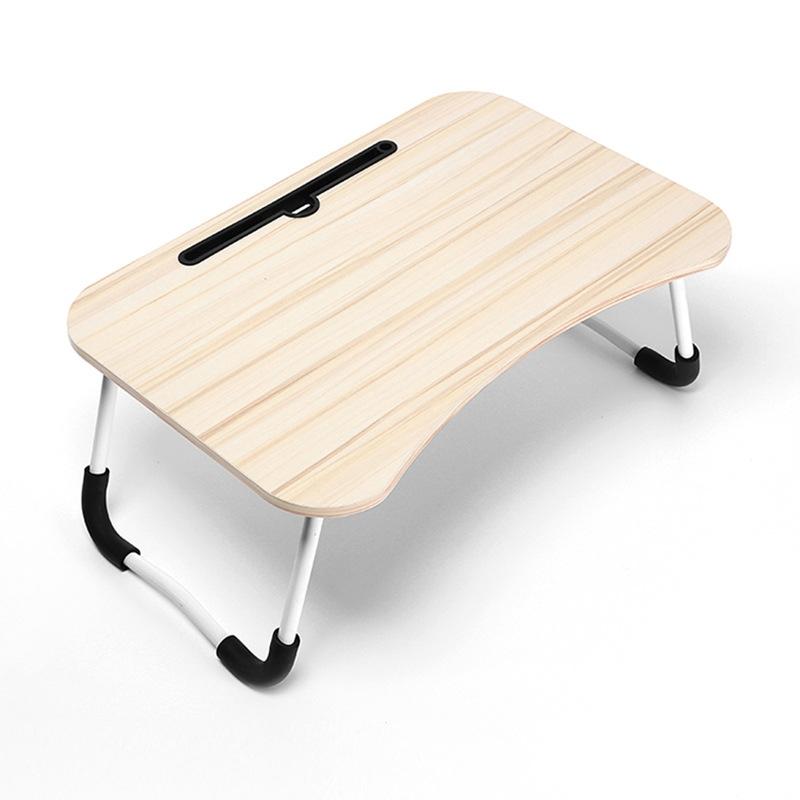 Portable Folding Desk with Fan & Lamp - Compact Design - Walnut 12