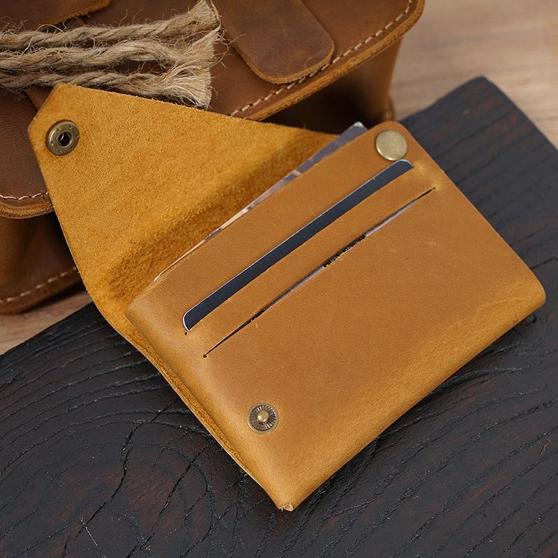 Leather Card Holder For Bank Cards Black - Dark Brown 6