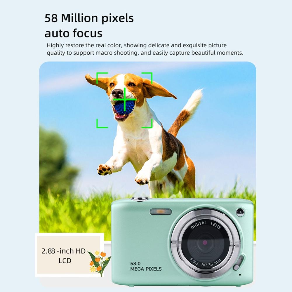 Portable 16X Zoom Hd Digital Camera With 2.88 Ips Screen - Rose Pink 9