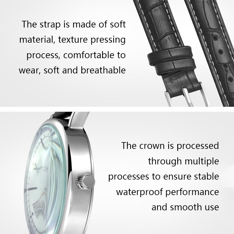 Women Business Quartz Watch with Roman Numeral Dial and Silver Net Belt - Black Tray 4