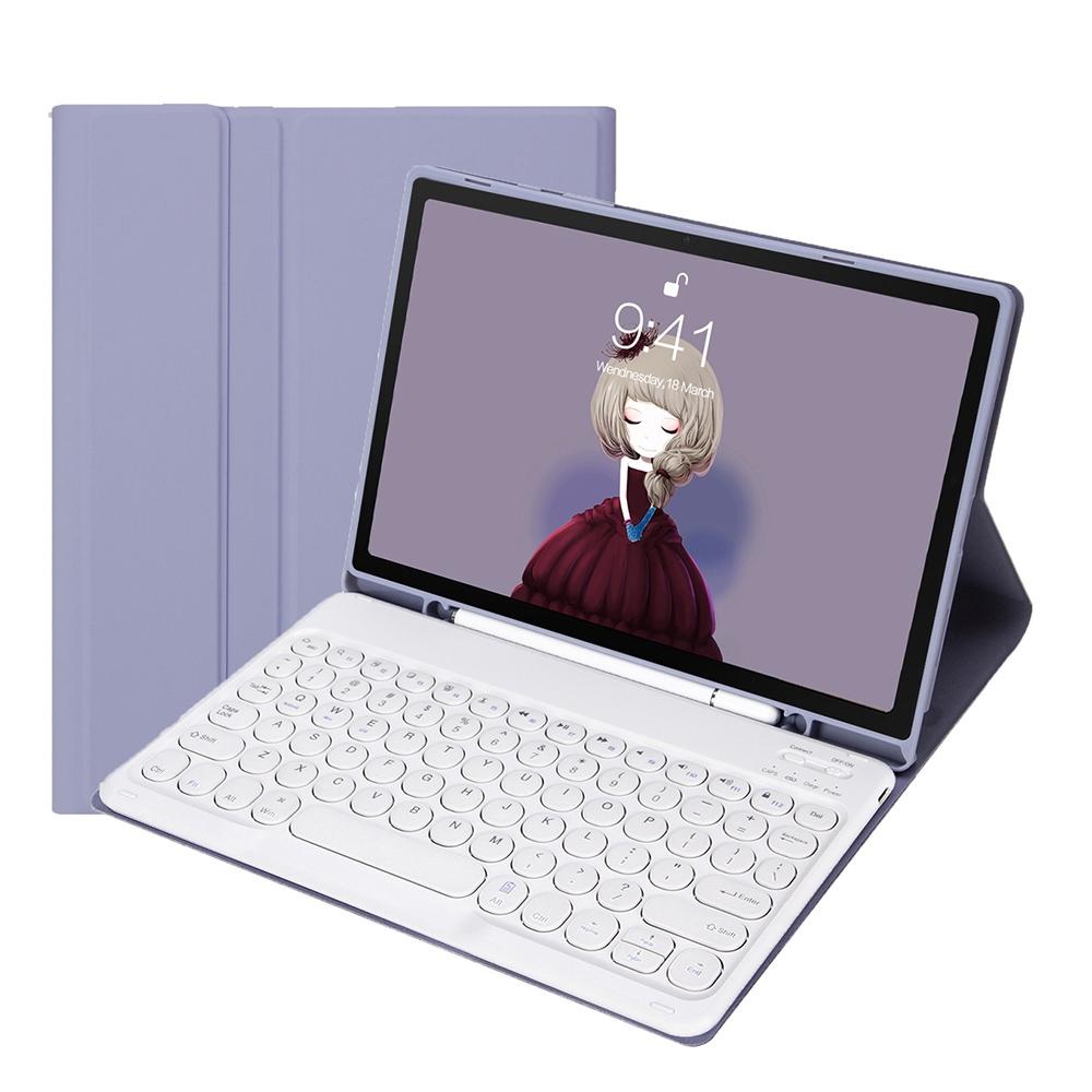Detachable Bluetooth Keyboard Leather Case For Ipad Air 4 / 5 - Candy Colour Skin Texture - 10.9 Inch - For Ipad Air 4 10.9 2020 / Air 5 10.9 2022