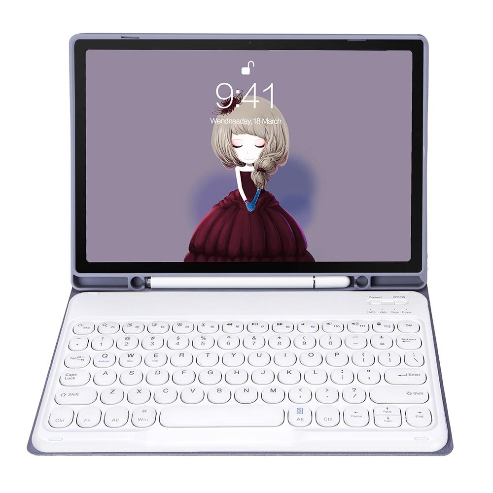 Detachable Bluetooth Keyboard Leather Case For Ipad Air 4 / 5 - Candy Colour Skin Texture - 10.9 Inch - For Ipad Air 4 10.9 2020 / Air 5 10.9 2022 4