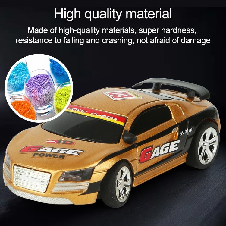 Mini Rc Car with Remote Control - Coke can Design - Blue 6