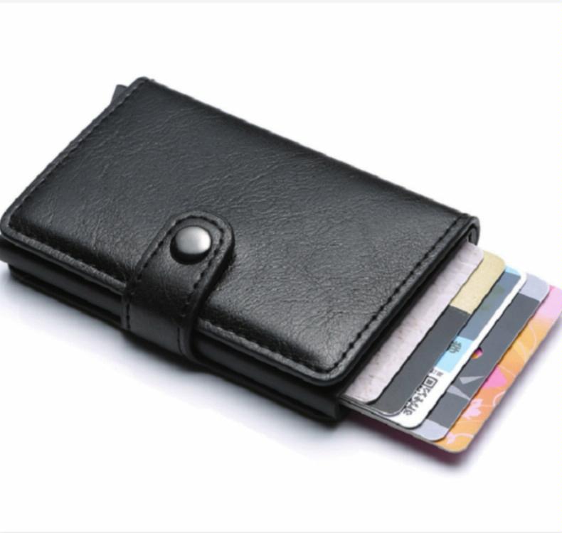 Secure Rfid Blocking Aluminum Card Case - Coffee 13