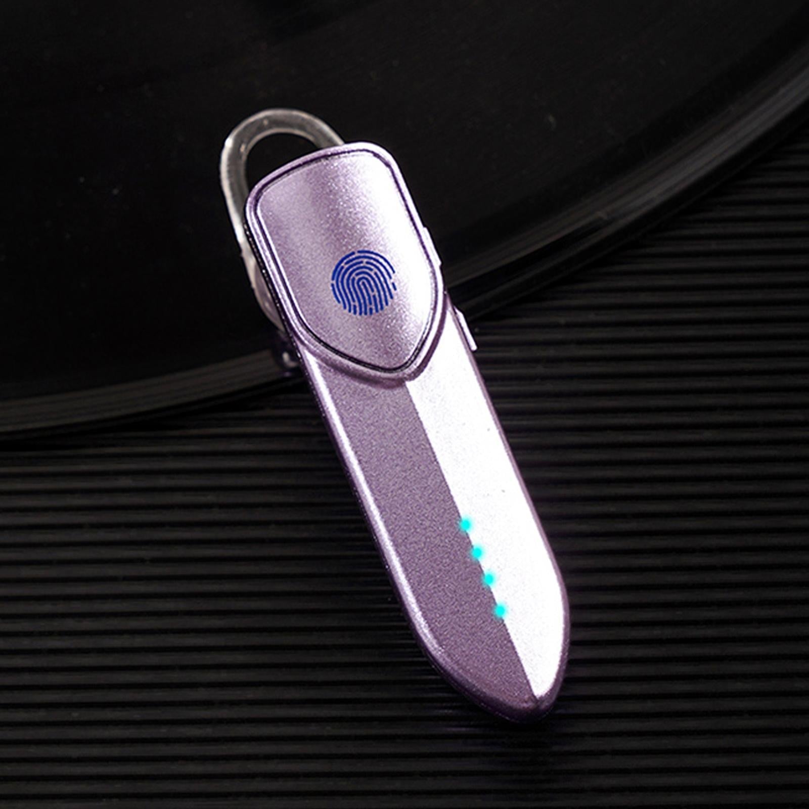Business Style Bluetooth 5.0 Earphone with Fingerprint Touch - Pink 3