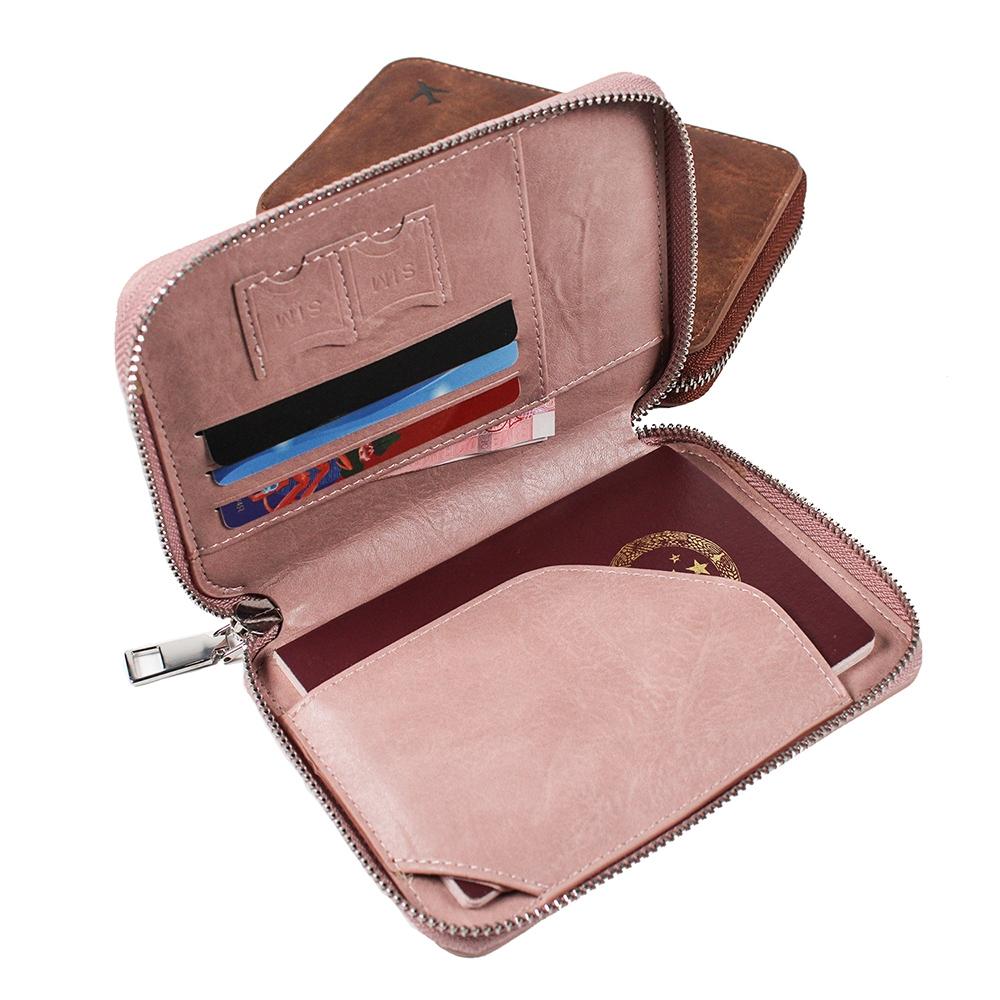 Rfid-blocking Travel Document Pouch - Brown 7