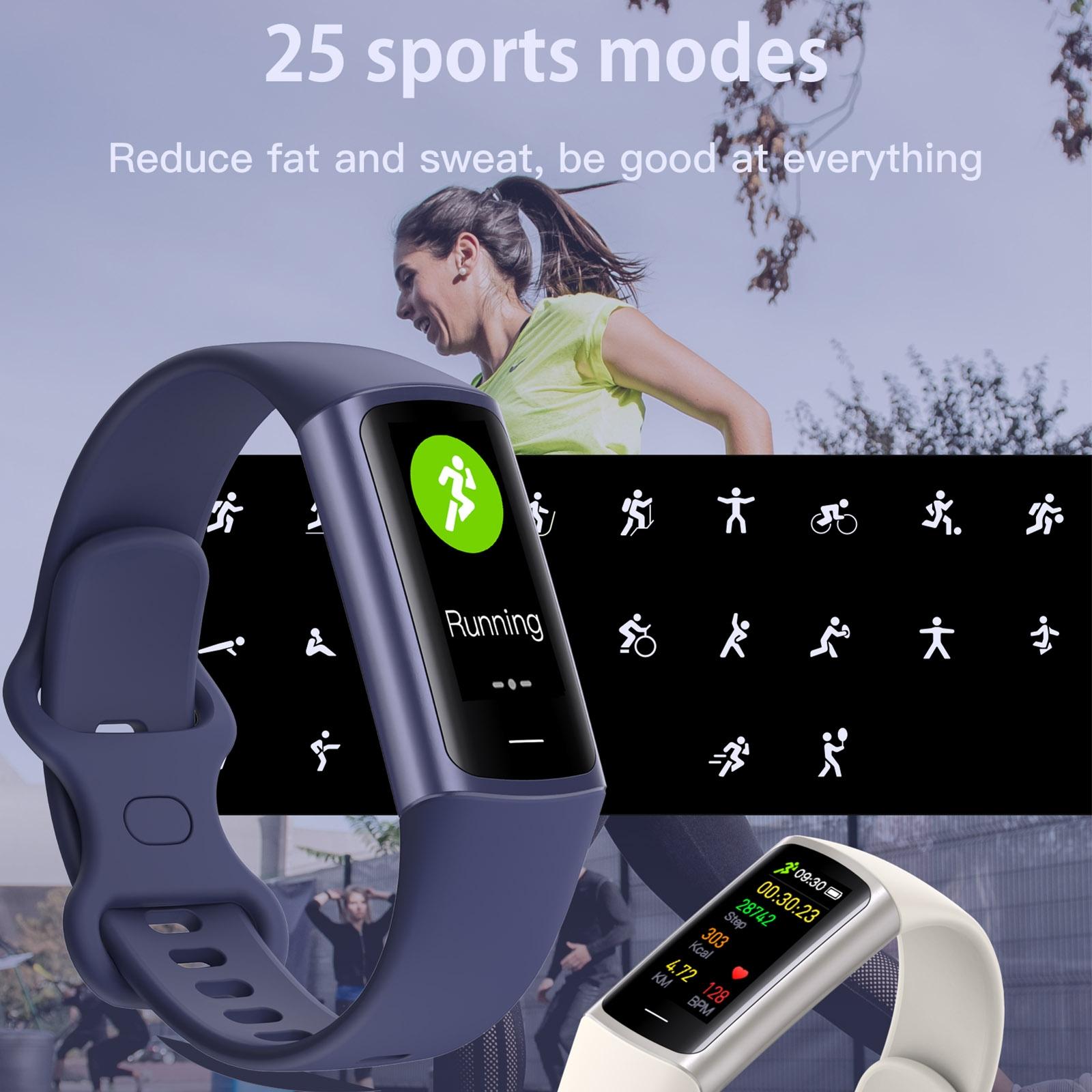 Waterproof C68L Fitness Tracker - Ip67 - Dark Blue 5
