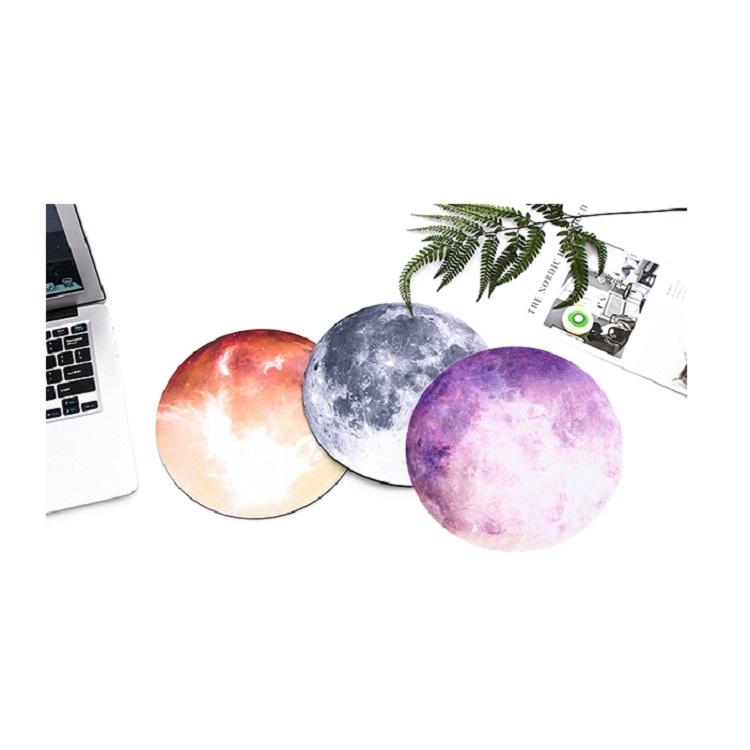 5 Piece Round Rubber Mouse Pad Set - Mars 5