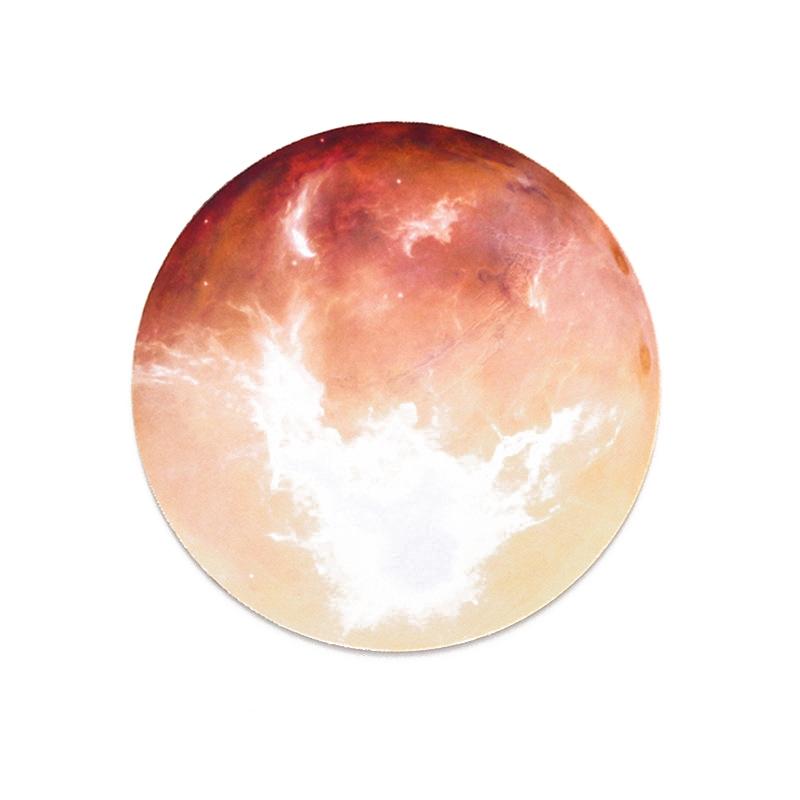 5 Piece Round Rubber Mouse Pad Set - Mars 7