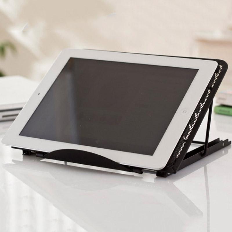 Adjustable Folding Metal Mesh Desktop Cooler - Silver Gray 8