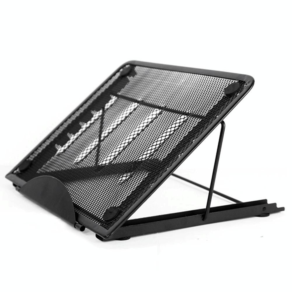 Adjustable Folding Metal Mesh Desktop Cooler - Silver Gray 12