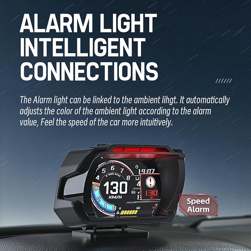 Car Obd Hud Lcd Speedometer Clear Display - Spanish Version 5