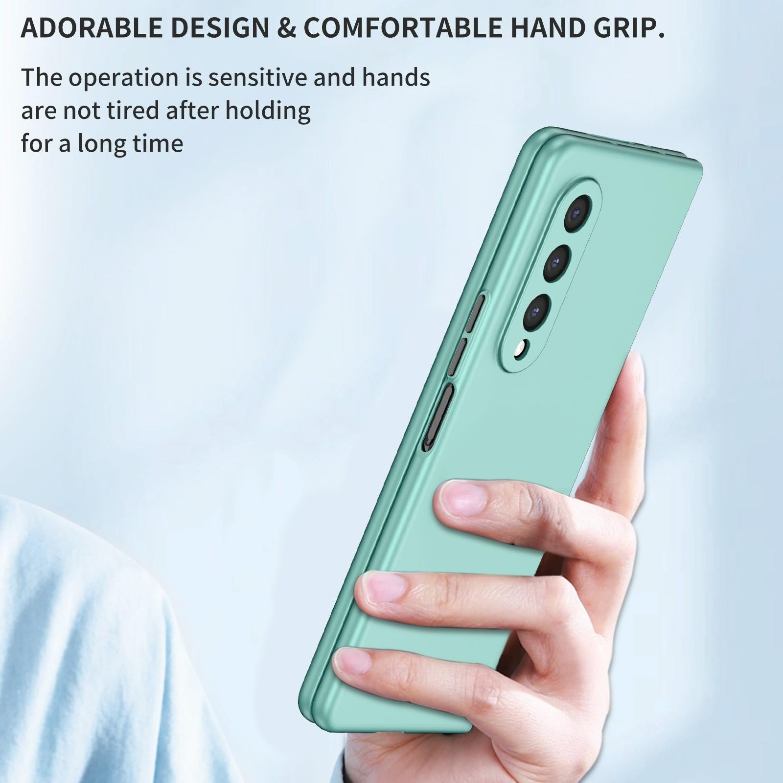 For Samsung Galaxy z Fold4 5G Foldable Armor Phone Case - Compact and Durable - Dark Green 7