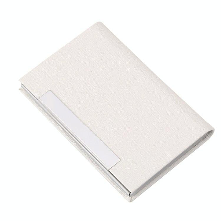 Stainless Steel Card Holder Sleek Business Accessory - White 11