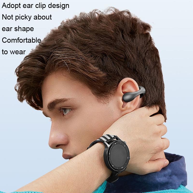 Wireless Dual Ear Bone Conduction Bluetooth Earphones - Mini Sport Clip - Pink 5
