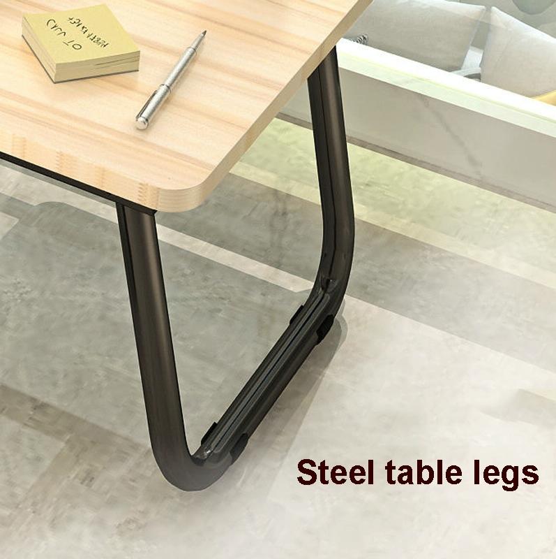 Adjustable Folding Laptop Desk with Cup Holder - Four-speed Lifting Table for Dorms - Walnut 7