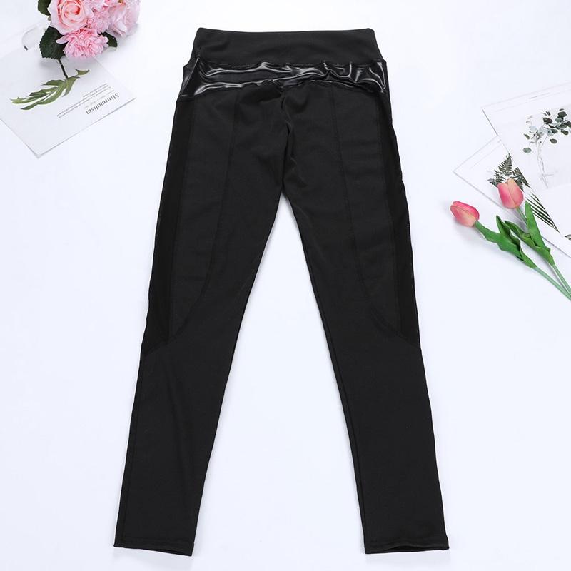 Seamless Mesh Leggings For Women - Push Up Fitness Pants For Gym And Running - Size L - Royal Blue 9