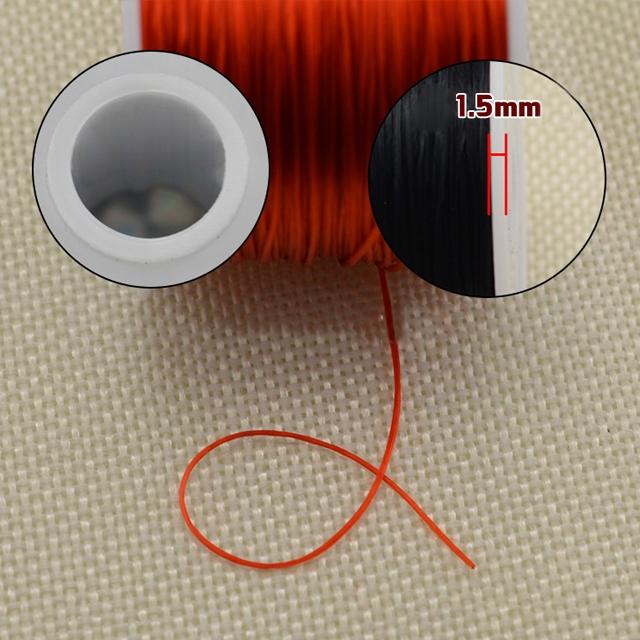 2 Pack 50M 0.5Mm Elastic Cord For Jewelry Making - White 5