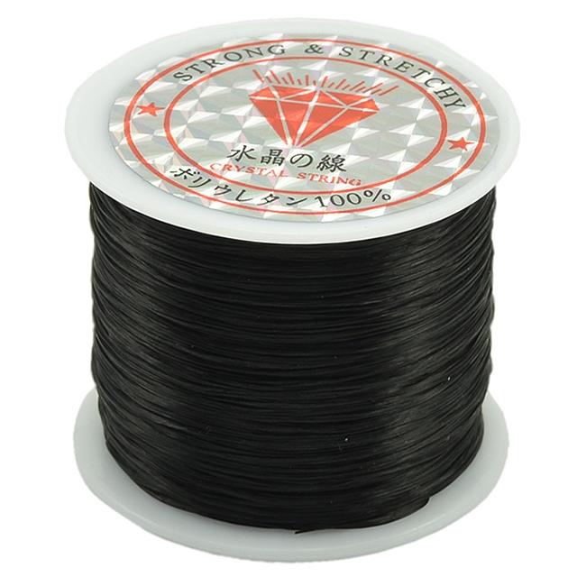 2 Pack 50M 0.5Mm Elastic Cord For Jewelry Making - White 15