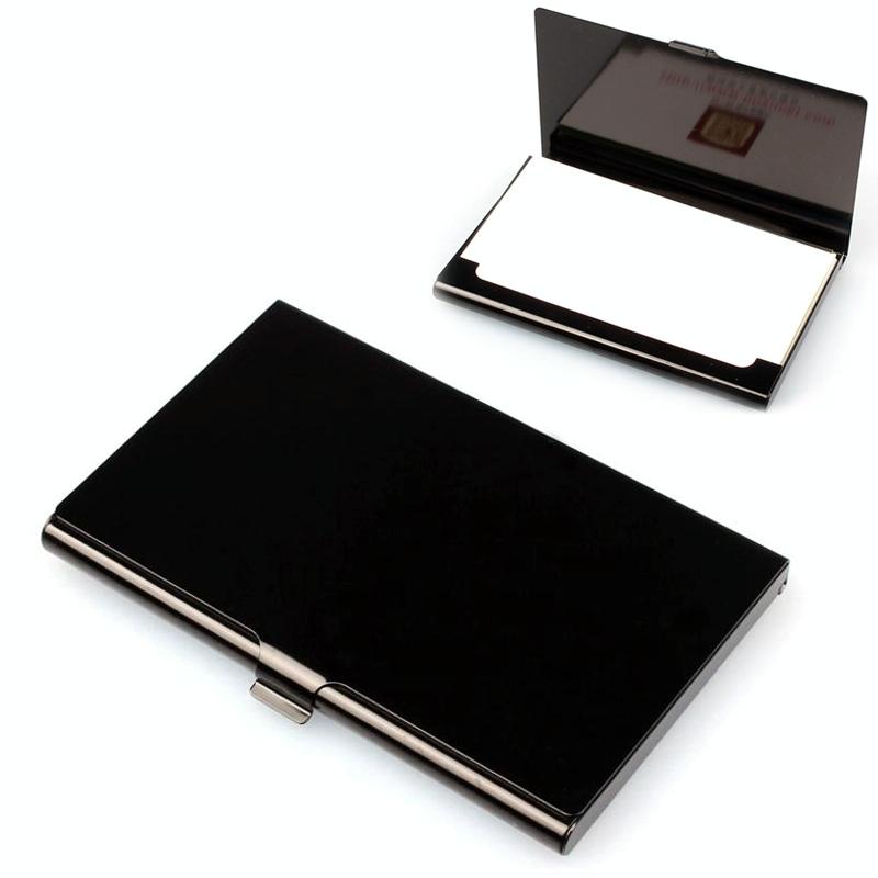 Business Id Credit Card Holder Wallet Black