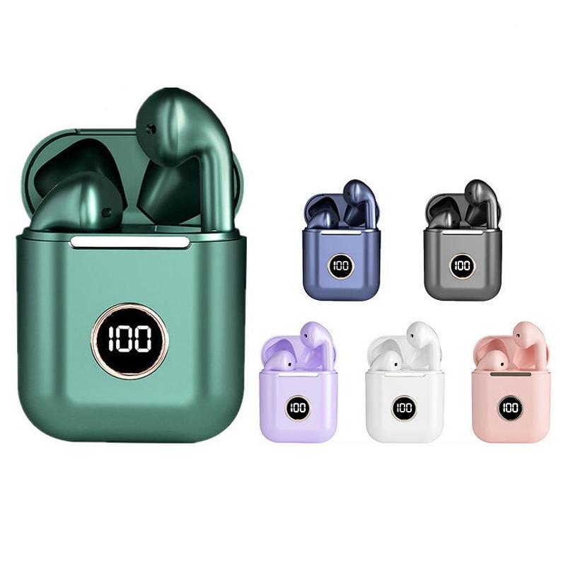Wireless Sport Bluetooth Headphones with Led Display and Noise Reduction - Blue 3