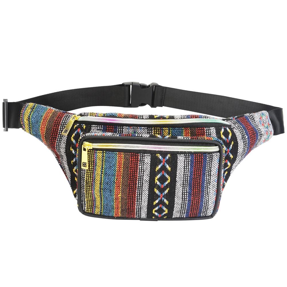 Boho Ethnic Style Waist Bag 34 X 15Cm - Style-E