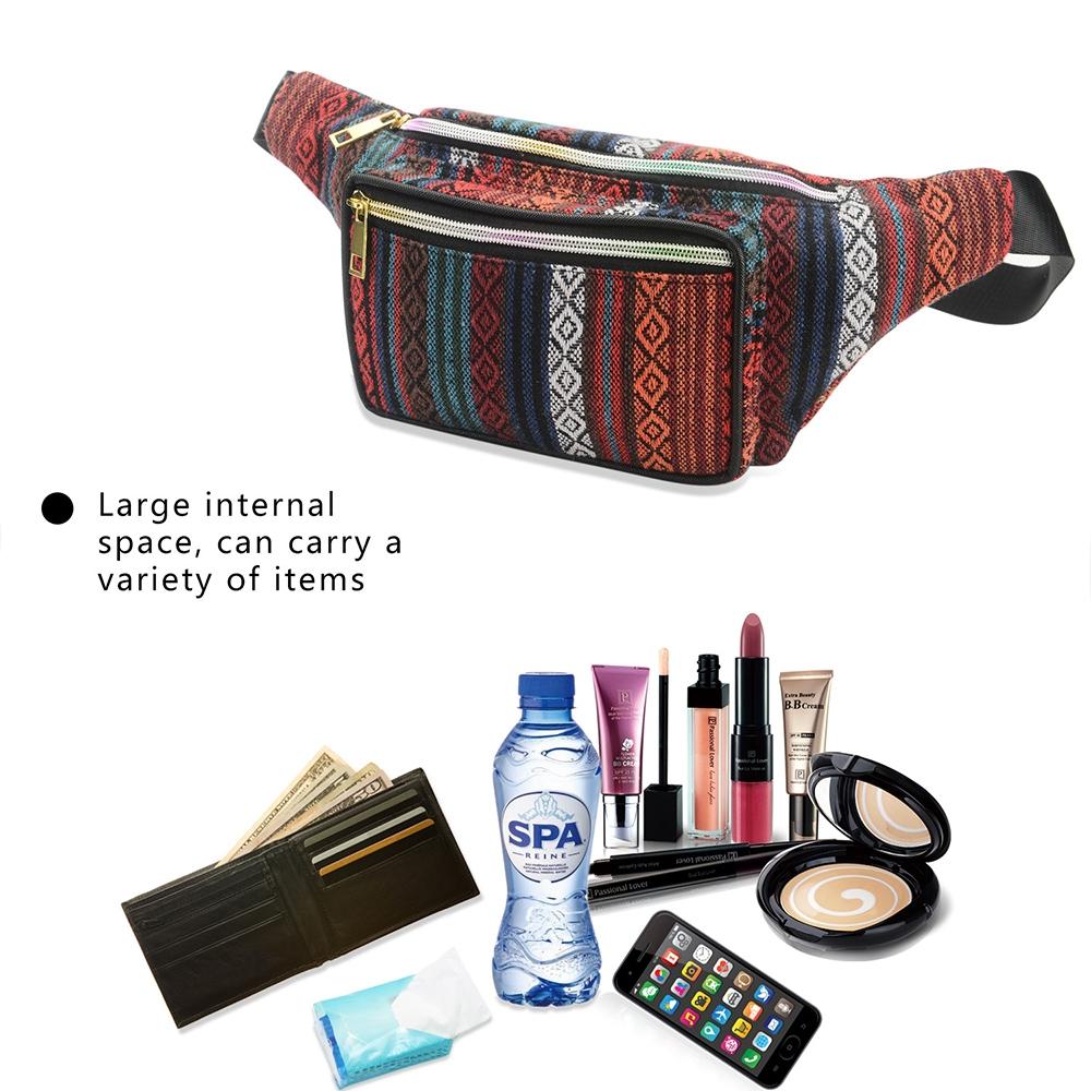 Boho Ethnic Style Waist Bag 34 X 15Cm - Style-E 6