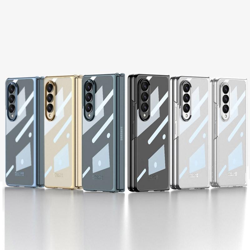 For Samsung Galaxy Z Fold4 5G Electroplated Full Coverage Case - Gold 3