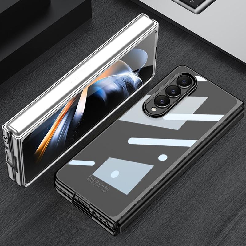 For Samsung Galaxy Z Fold4 5G Electroplated Full Coverage Case - Gold 7