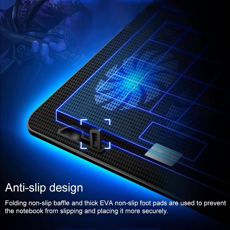 Silent Six-fan Cooling Holder for Notebook Computers - Charm Powder 7